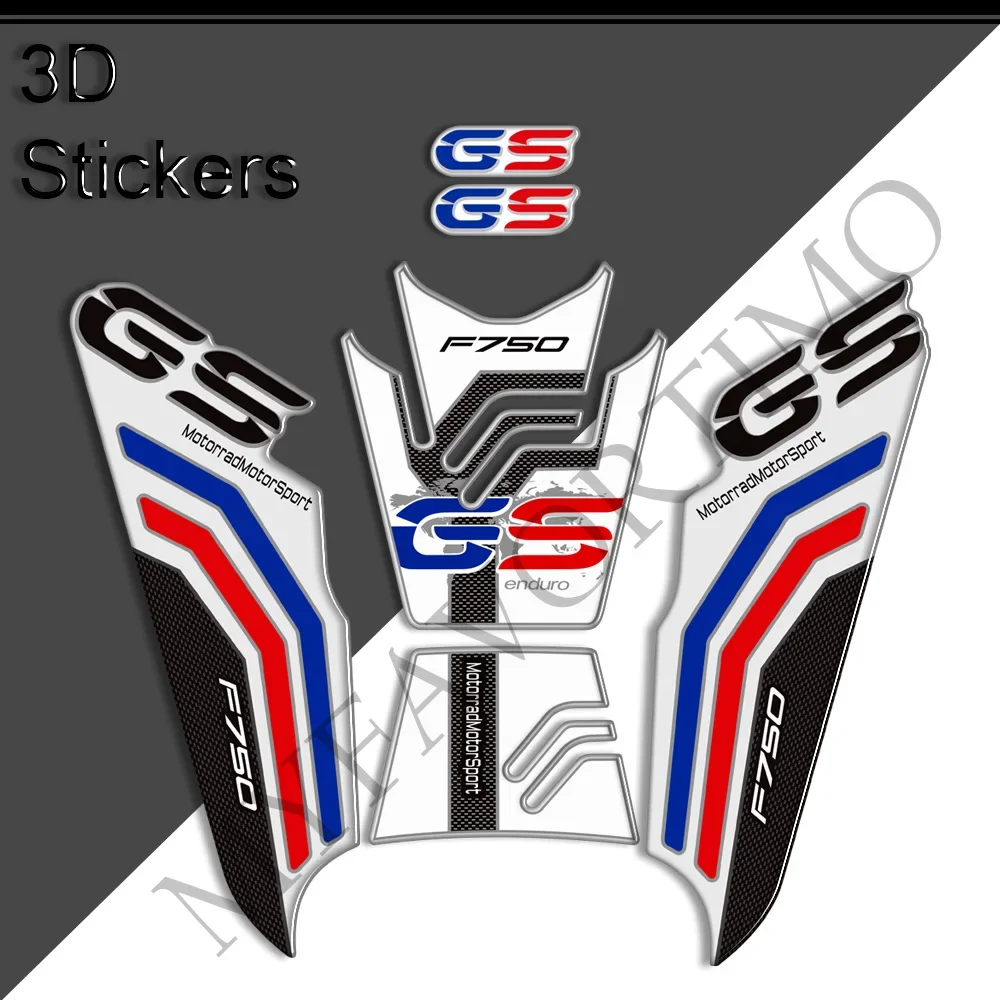 2019 2020 2021 2022 2023 Stickers Decals Protection Tank Pad Grips Gas Fuel Oil Kit Knee Adventure For BMW F750GS F750 F 750 GS