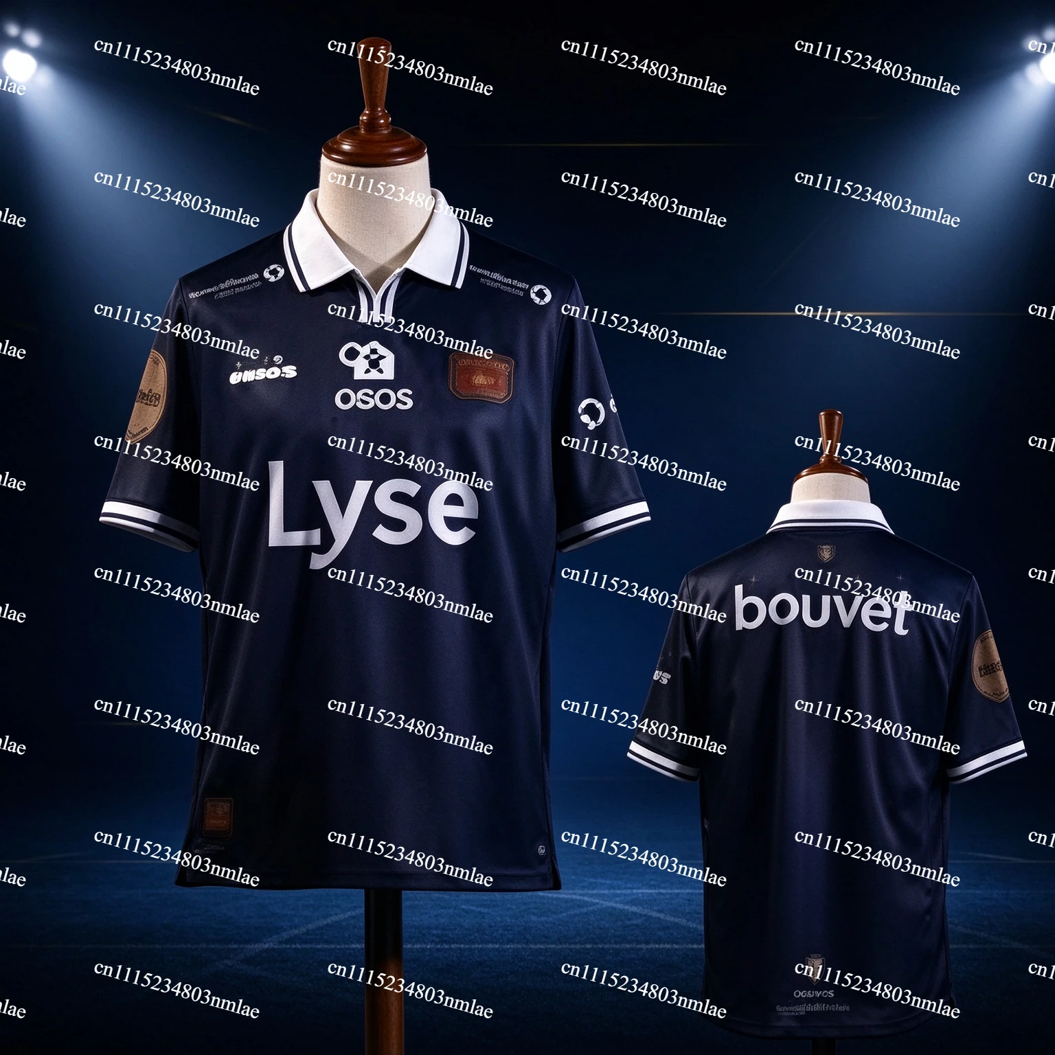 2026/27 Viking FK Retro Polo Collar Football Jersey, Unisex Mesh Breathable 3D Print Shirt, Men Summer Sport Quick Drying Jersey