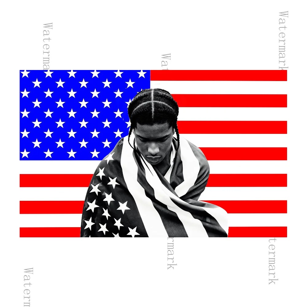 A$AP Rocky A-ASAP Tapestry Print Wall Tapestry Fabric Home Wall Rug Carpets Hanging Big Couch Blanket