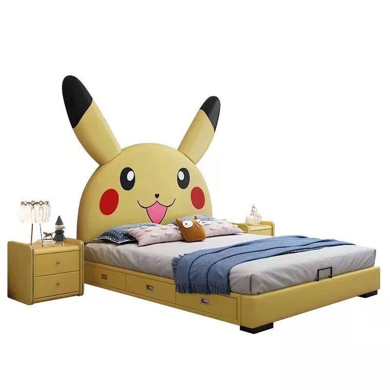 

Cute simple teen high-end bedroom children's bed storage practical high-end bed rabbit children's bed
