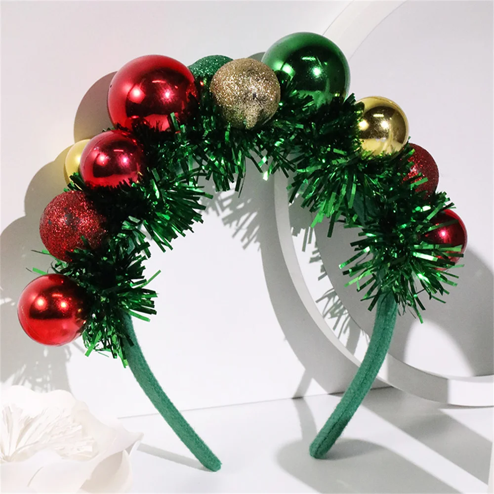 Color Ball Headband Creative Colored Balls Christmas Decoration Unique Christmas Hair Band Rich And Colorful 39.3g Interesting