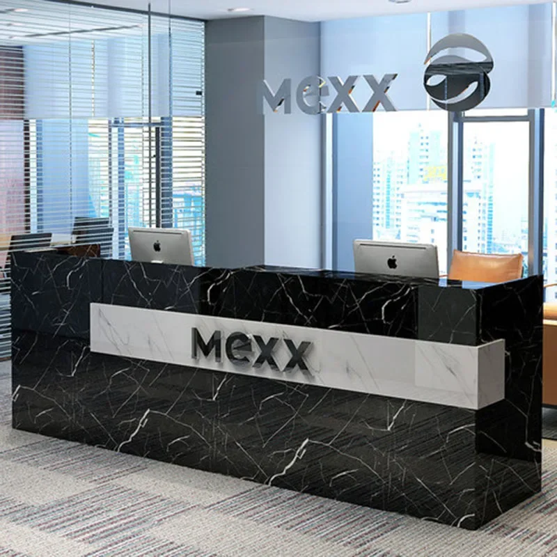 

Hairdressing Reception Furniture Front Desk Counter Clothes Counters For Small Store Business Showcase Luxurious Muebles Retail