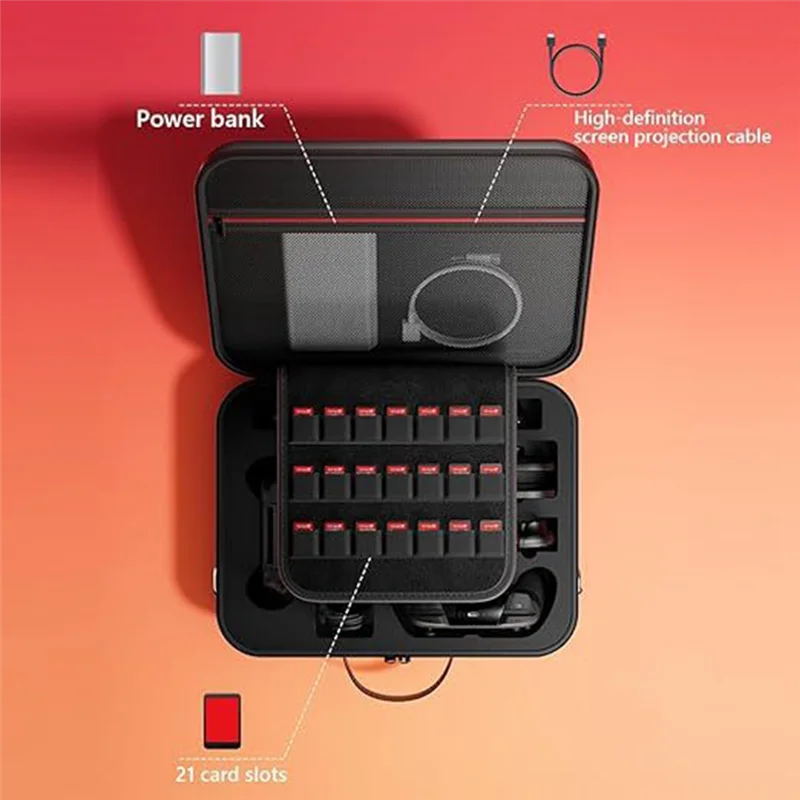 【Последнее место!】Портативная сумка для хранения для Nintendo Switch 2 Чехол для переноски из ЭВА Защитный чехол для игровой консоли Nintendo Switch Accesso