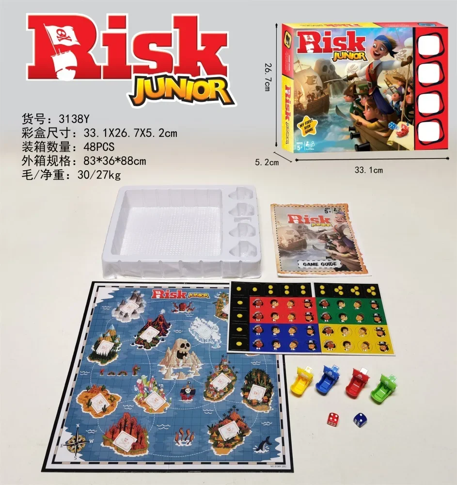 Risico - Spel van strategisch verovering - 2 tot 5 spelers - Bordspellen voor gezinnen - 1 jaar