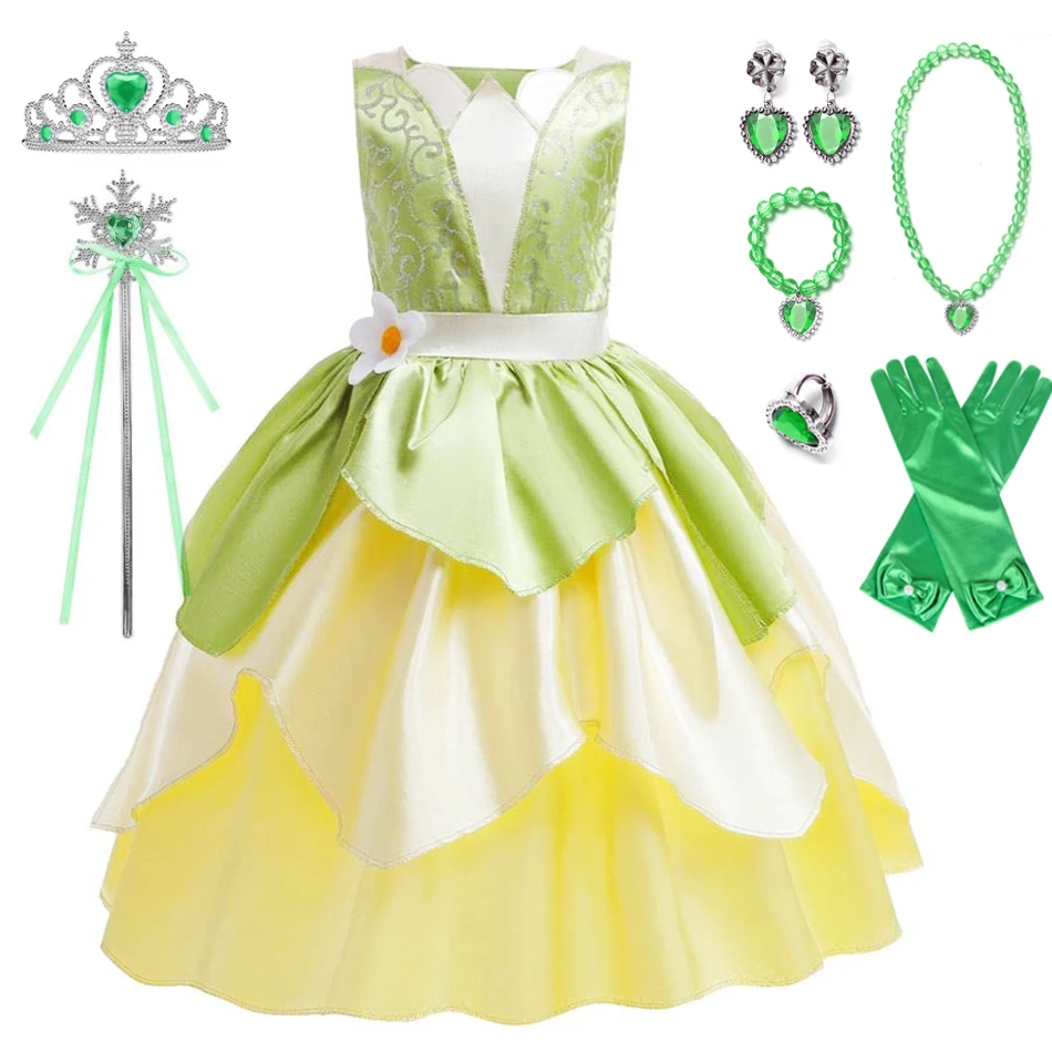 open lace back dress The Frog Princess/Tinker Fairy Duo Costume Dress  Luxury Kids Costume by  Teresita Orillac  Joy Costumes