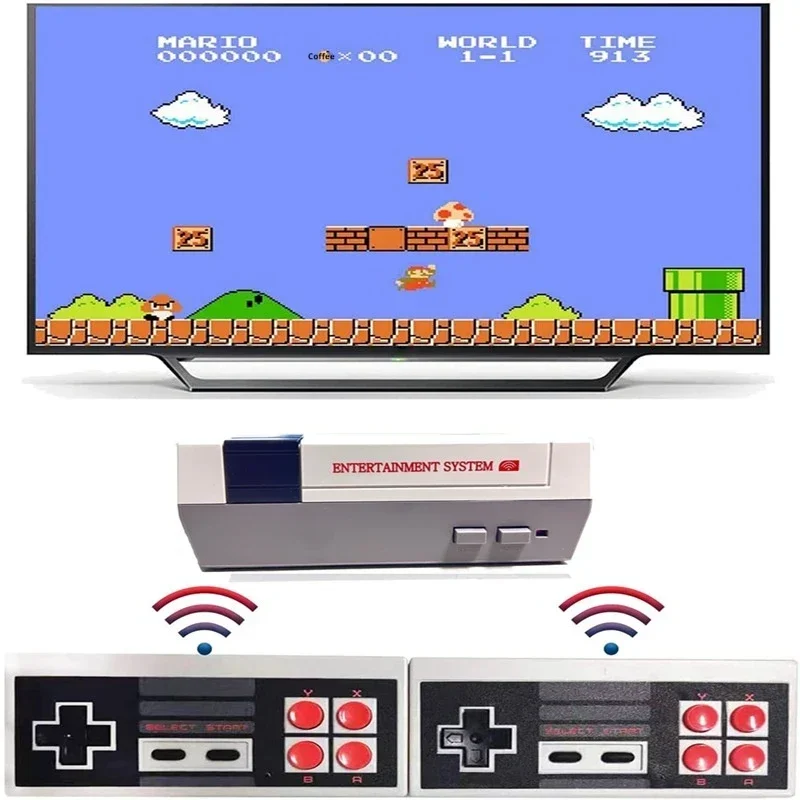 Mini TV  Retro Video Game Console Built-in 620 Classic Games Dual wireless Gamepad Game Player for Kids Gift