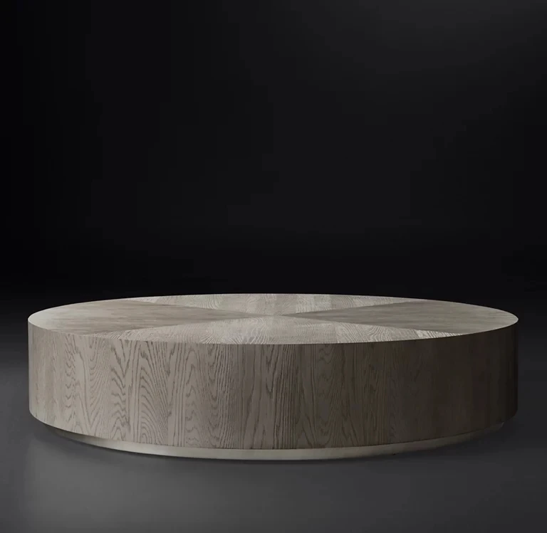 

RH American modern coffee table tea table tea table edge corner few round solid wood small apartment simple rectangular square