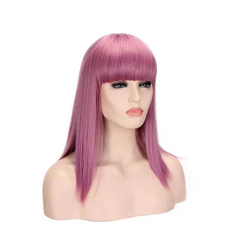 Movie Descendants 2 European and American Animation Cosplay Wigs Starlight Inheritor Mal cosplay Qi Liu Hai Long Straight Hair