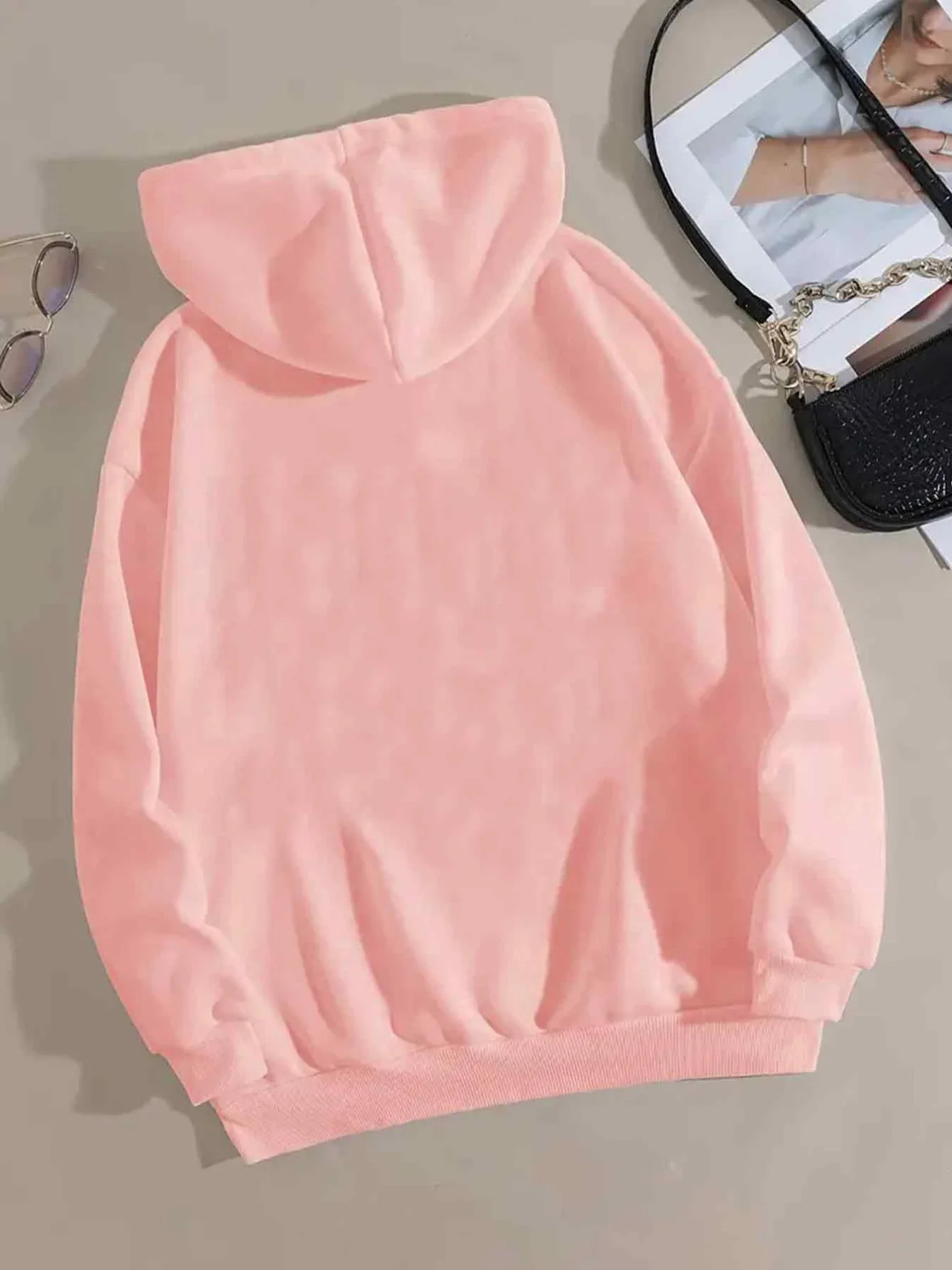 2025 Autumn and Winter Women's Flame Heart Print White Hoodie Pullover Casual Sports Print Fashion Personality Vintage Y2K Top