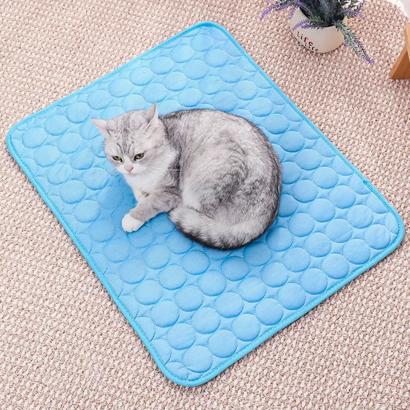 Pet Ice Mats Summer Cat Dog Sofa Nest Bed Cooling Sleeping Pad for Small Dogs Pets Durable Sofa Cooling Pad Blanket Pet Supplies