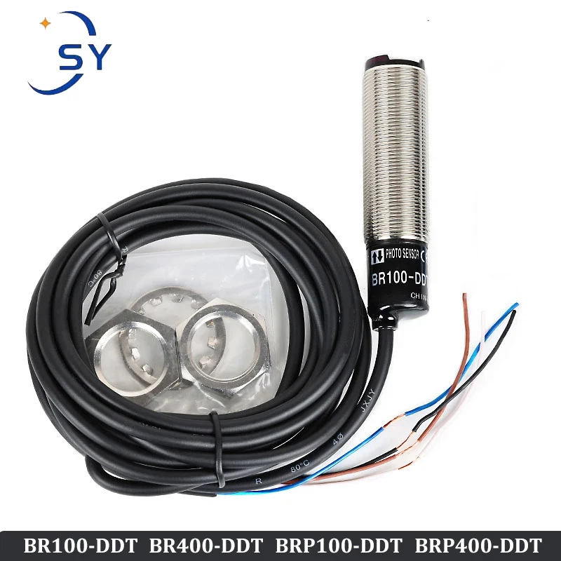 Photoelectric Switch Neutral Brand BR100-DDT/BR400-DDT/BRP100-DDT Infrared Induction Diffuse Reflection Sensor  Detection