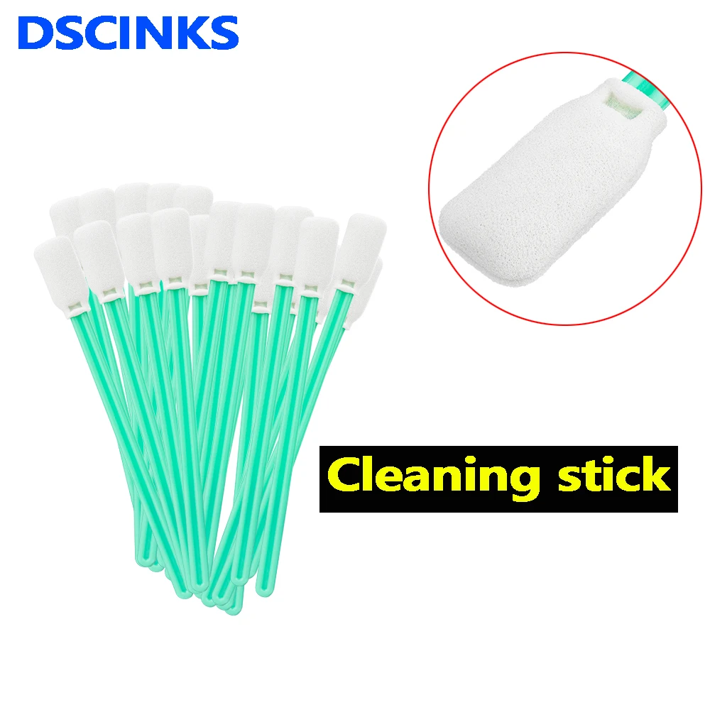 50pcs / bag Cleaning Tool Tipped Cleaning Swab Cleaning stick for all priner head for Cleaner solution stick for Waste ink