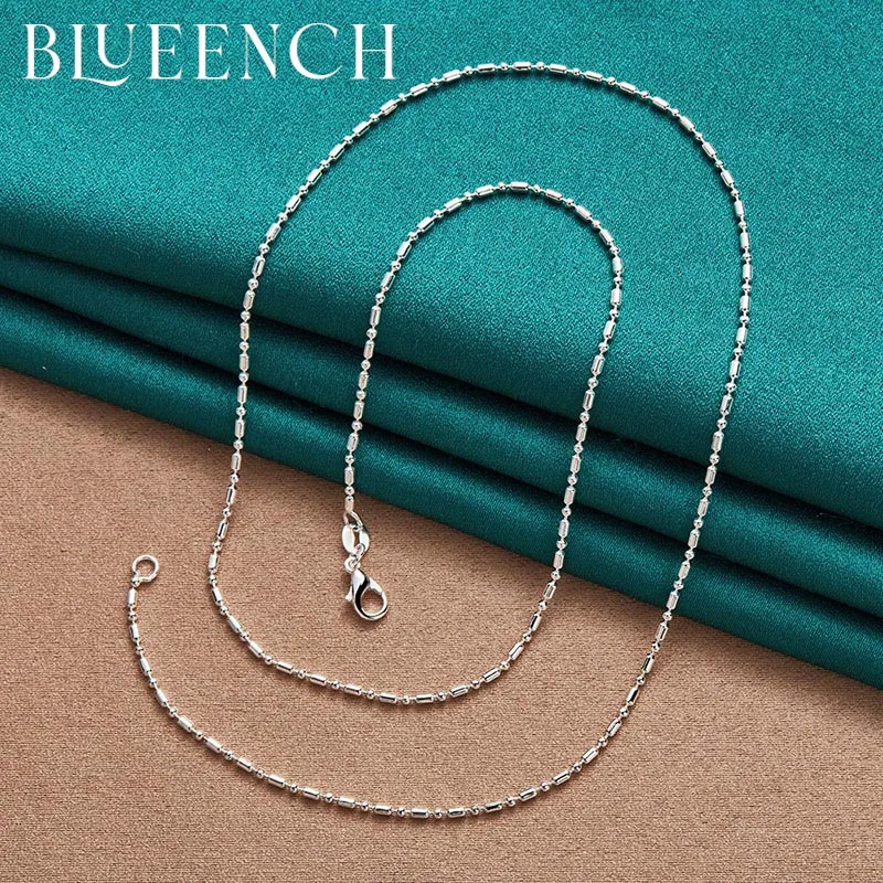 

Blueench 925 Sterling Silver Simple Thin Chain Necklace for Women Party Fashion Glamour Jewelry