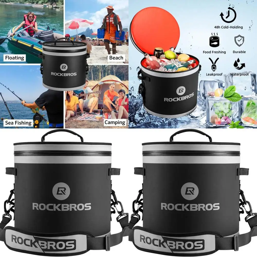 

Leak-Proof Insulated Soft-Sided Cooler Bag, 30-Can Capacity, Waterproof for Beach, Fishing, Golf, Picnics, and Camping