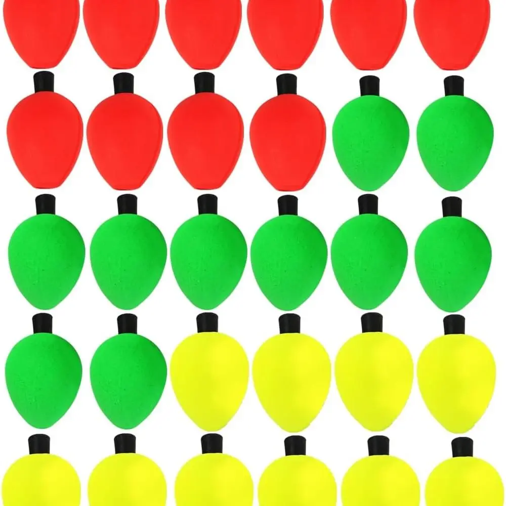 

30 шт. пенопластовые поплавки для рыбалки - индикаторы ударов для пресноводной и морской рыбалки