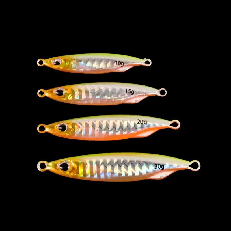 BURLE Fish Jig High Quality Bass Lure Deep Sea Knife Metal Slow Jig Lure Saltwater Fast Sinking Fishing Lures