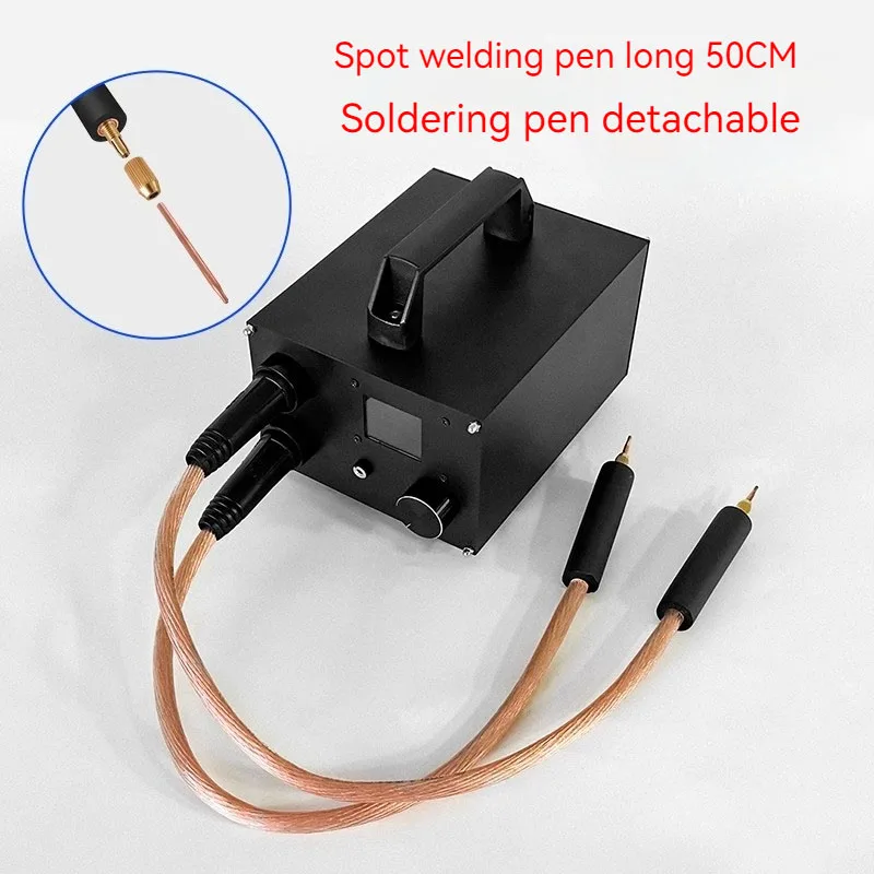 250 Gears Spots Welding Machine Double Capacitors Energy Storage Dual-pulse Welding 0.3mm Nickel Sheet 18650 Battery Spot Welder