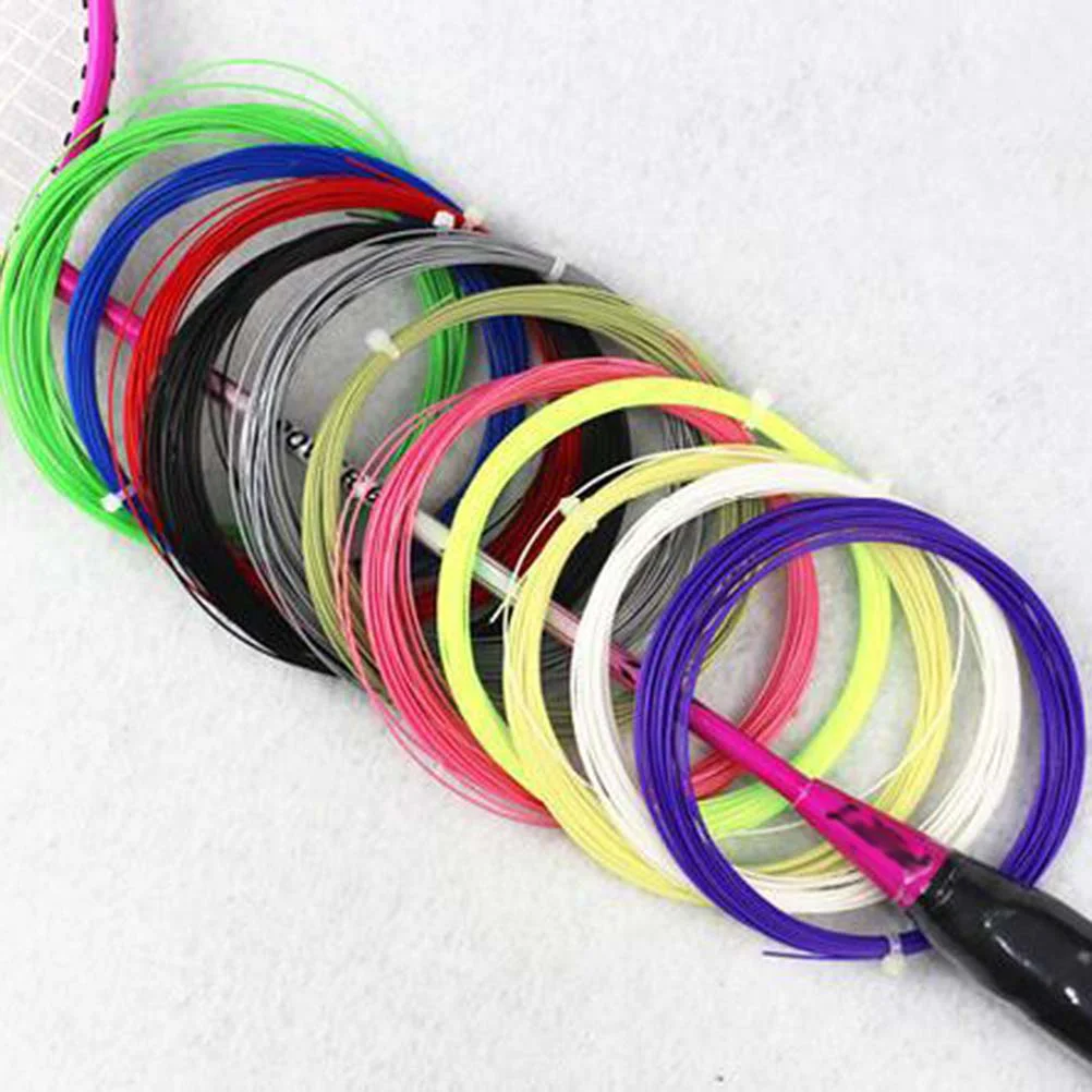 10pcs High Elastic Durable Badminton Racket String Racquet Replacement Lines (Mixed Color) badminton string