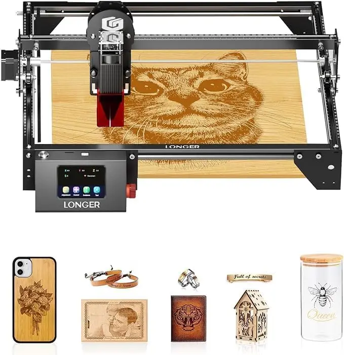 

Ray510W Laser Engraver 10000Mw Output 32-Bit Motherboard, App Offline Control, Diy Engraver Tool For Metal/Glass/Wood Engraving