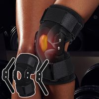 New Breathable Hinged Knee Brace Adjustable Non-Slip Knee Brace Durable Knee Support Wrap for Patella Meniscus Tear