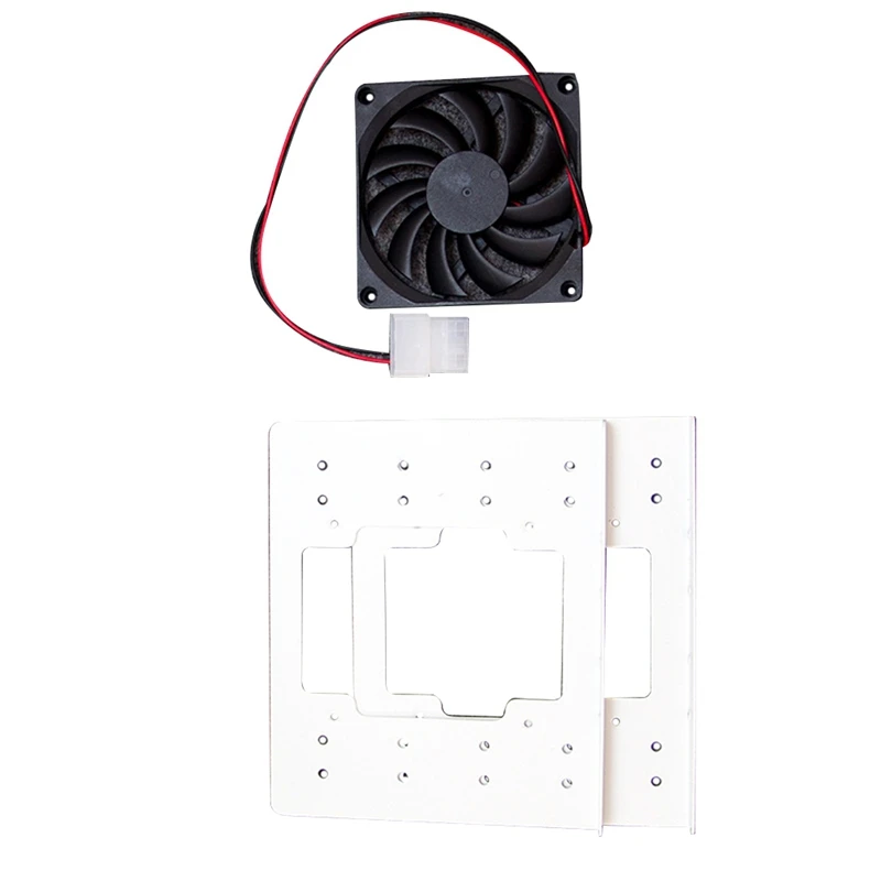 4x3.5 HDD Bracket for PC Case Mechanical Hard Disk Holder with Fan Cooling Stackable Expansion Fits 4 HDDs B