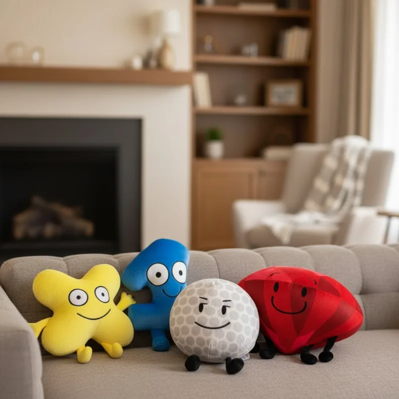 Juguete de peluche Battle For Dream Island, periféricos de animé, colección de muñecos suaves, decoración de habitación, juguete para niños, regalos de Navidad BFDI 2026