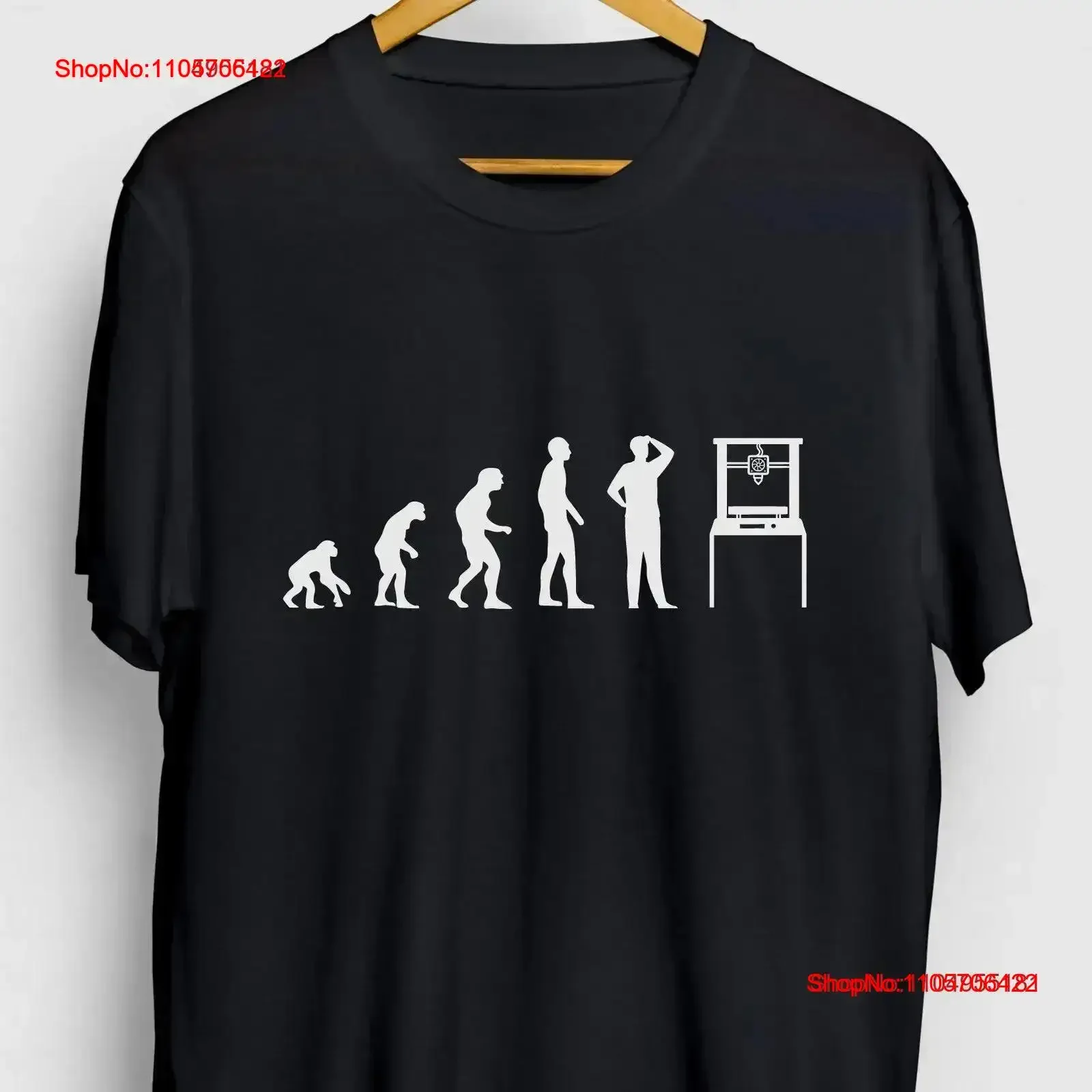 3d Printing Funny Geek T Shirt Printer tee Evolution Youth vintage Washed Comfortable Stylish Top For Everyday Wear Breathable