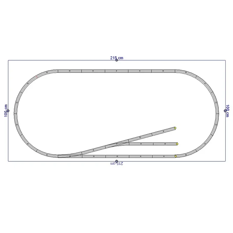 Train Model Track PIKO HO Type 1/87 Track Set, A Variety of Options, The Size Shown In The Figure, The Best Choice for Beginners