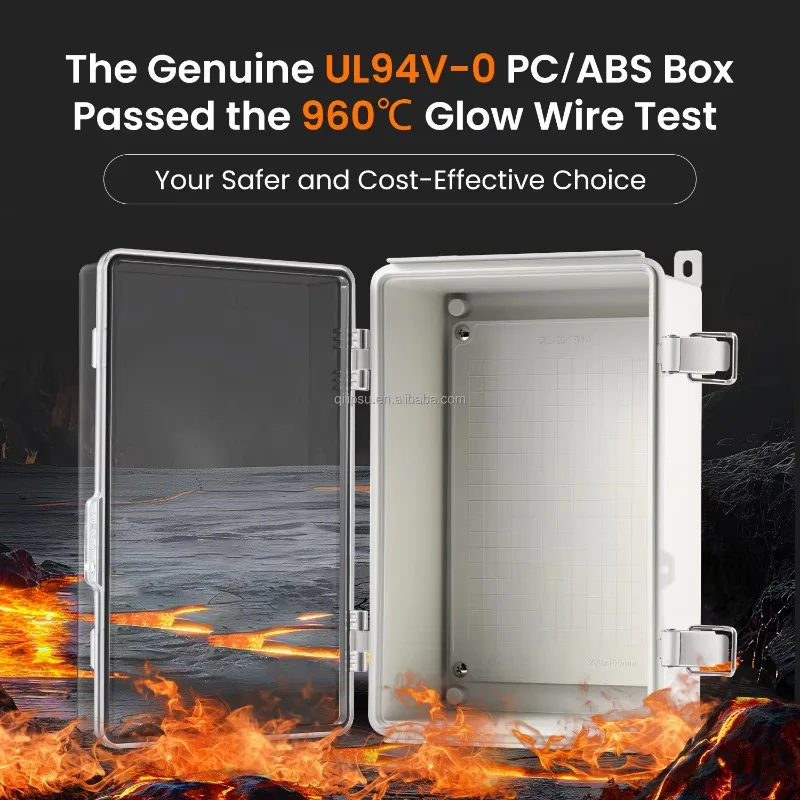 UL94-V0 PC/ABS Waterproof Electrical Junction Box 11.4