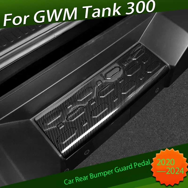 

Защитная педаль заднего бампера автомобиля, подходит для GWM Tank 300 2021-2024, порог задней двери, педаль багажника, внешние аксессуары автомобиля