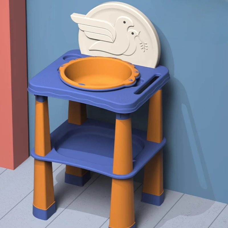 Children's plastic washbasin, baby washbasin, baby washbasin, learning washbasin: Ideal for 1-10 Year Olds