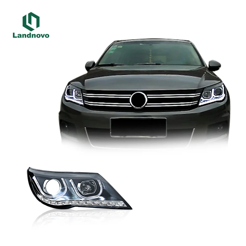 Muhuang High Quality Car Led Head Light For Tiguan 2009-2012 Front Led Light Assembly Headlight Headlamp