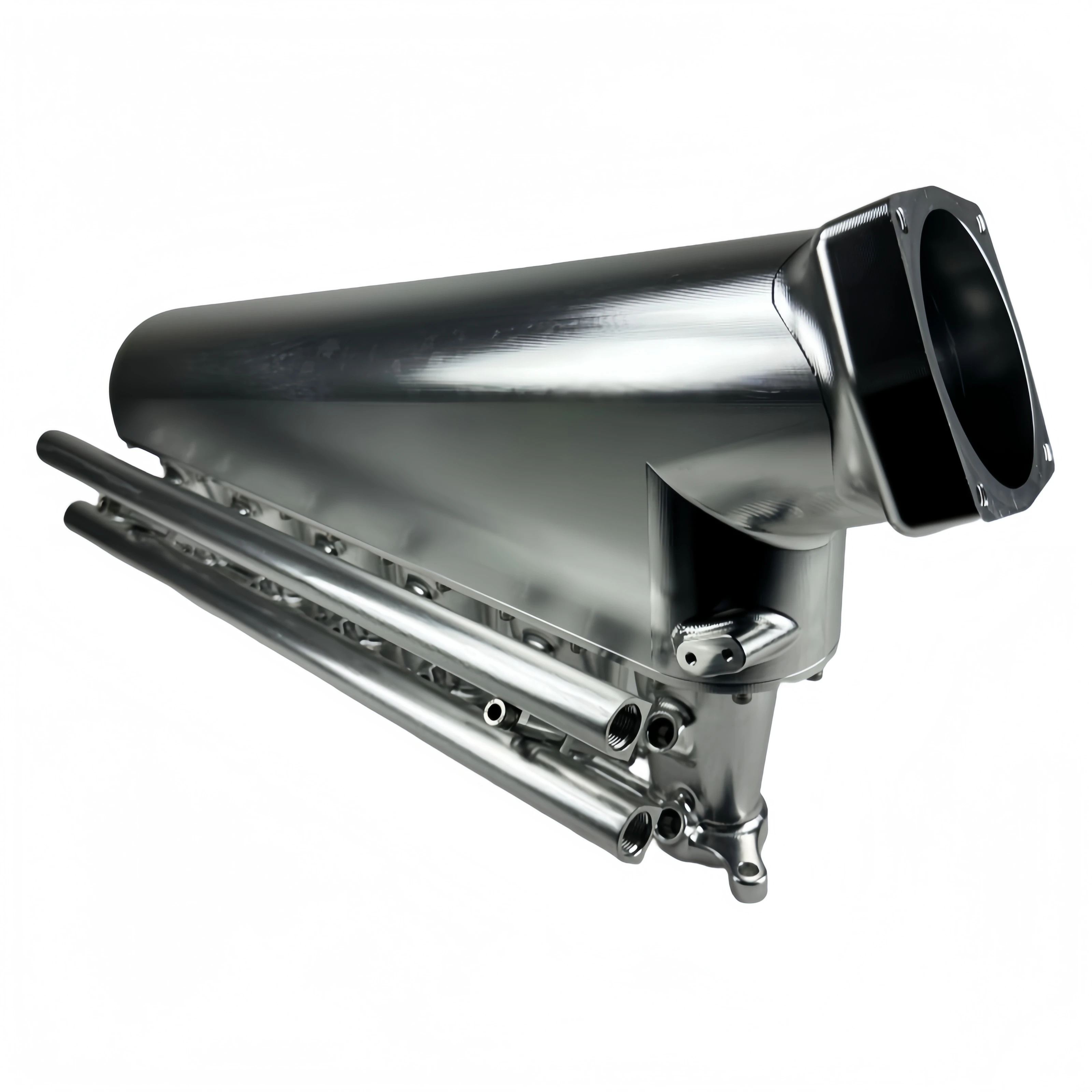 Custom Full CNC 2JZ 102MM Intake Manifold New Condition Billet Aluminum Alloy Pieces Machine Part Stainless Steel Material