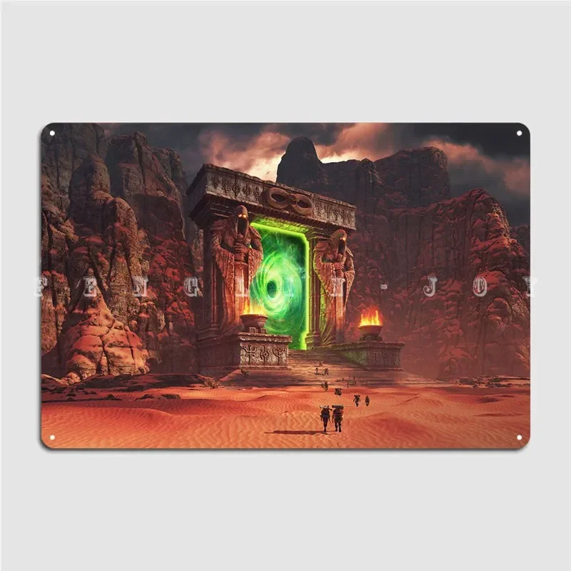 Portal Wide Poster Metal Plaque Cave pub Club Party Retro Plates Tin sign Posters