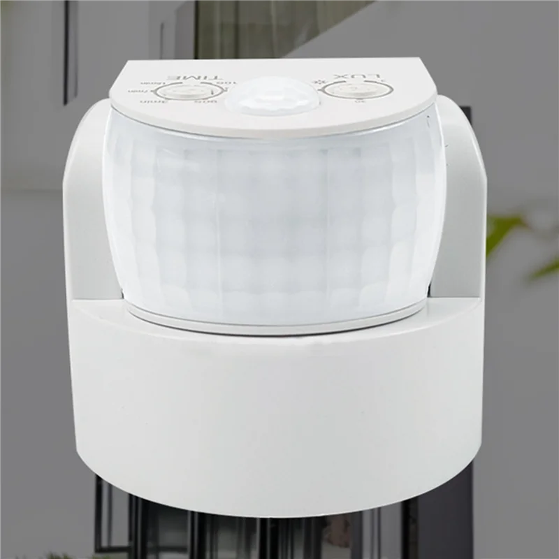 BNVN-2X Waterproof Double Infrared Probe Motion Sensor IP65 AC 220V-240V PIR Motion Detector Automatic 120 °White
