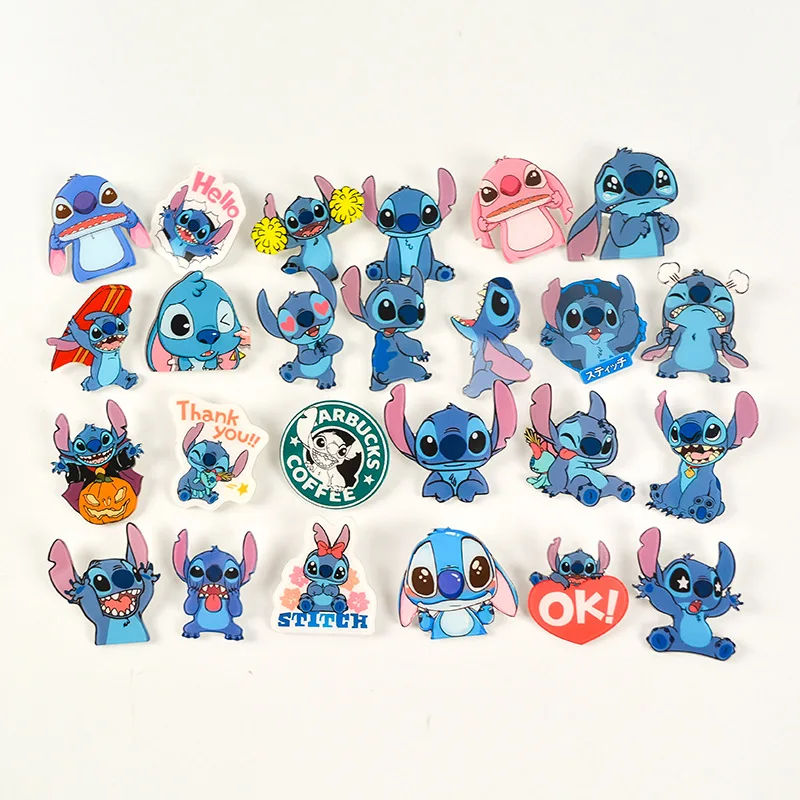 Disney Cartoon Lilo&Stitch Cute Brooch Badge Children's Acrylic Medal Pin Anime Pins Birthday Gifts for Child Friends Creative