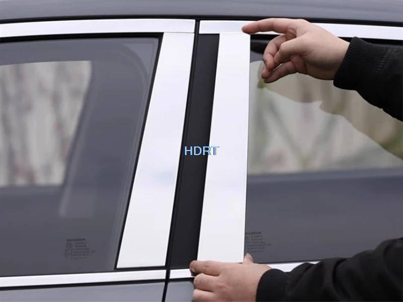 

Car Style Door Window Trim Strip Glass Side Molding B C Pillar Decoration Cover Sticker Exterior Accessories For Audi Q3 2019 +