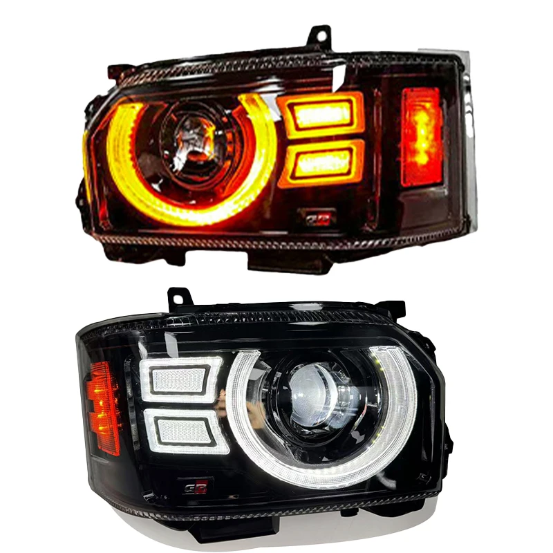 

For Toyota Hiace 2014-2018 Auto Parts Headlight Assembly Front Light LED 6 Lens Headlights Upgrade Durable New Style Head Lights