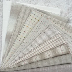 Cotton Japanese Yarn-dyed Fabric DIY Handmade Bag Doll Quilting Craft Patchwork Fabric 100% Cotton Sewing Cloth Bundle 33*48CM
