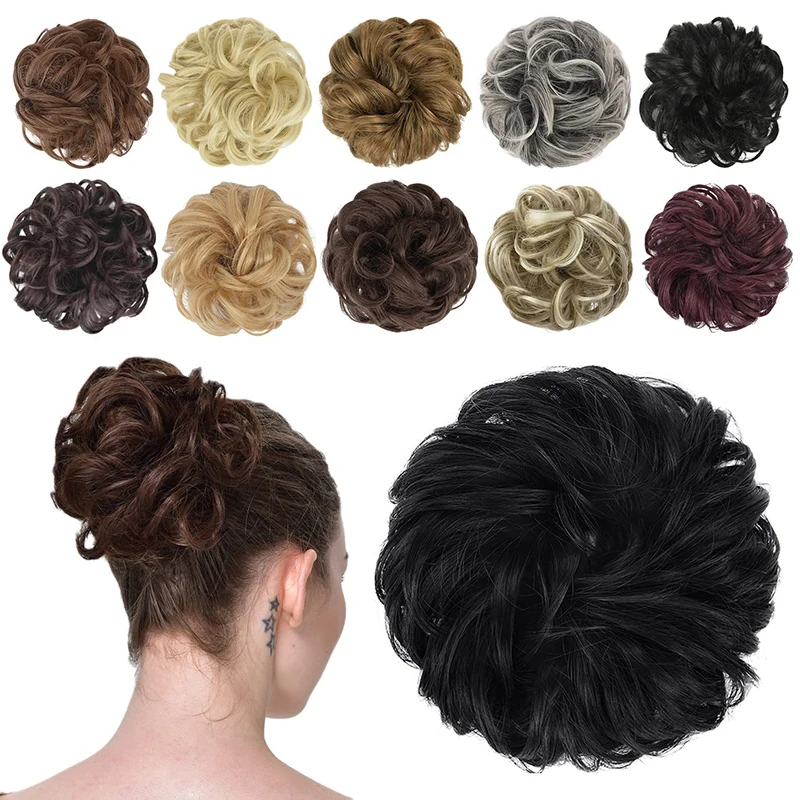 Chignon synthétique décoiffé pour femmes, pince à griffes, extension de cheveux, chignon, morceau de cheveux, queue de cheval naturelle, perruques pour femmes, accessoires