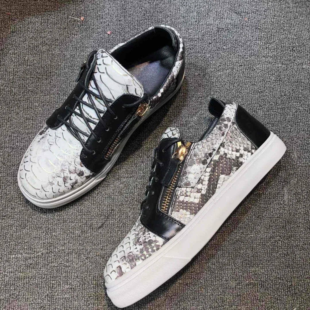 

New Fashion Casual Sneakers for Men Brand Designer Women Tennis shoes Luxury Real Leather GZ Loafers Sports shoes 35-48 G1033