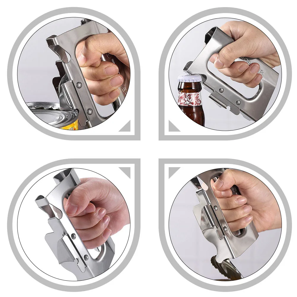 

Premium Stainless Steel Bottle Opener Multifunctional Beer Bottle Opening Tool Manual Can Opener Kitchen Tool Can Lids Remover
