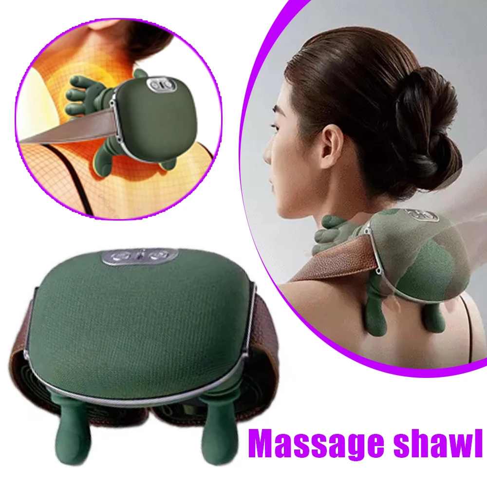 

1 шт. домашний массажер для мышц-трапеций, массажер для плеч и шеи, разминание шеи и плеч, горячий компресс, многофункциональный массаж