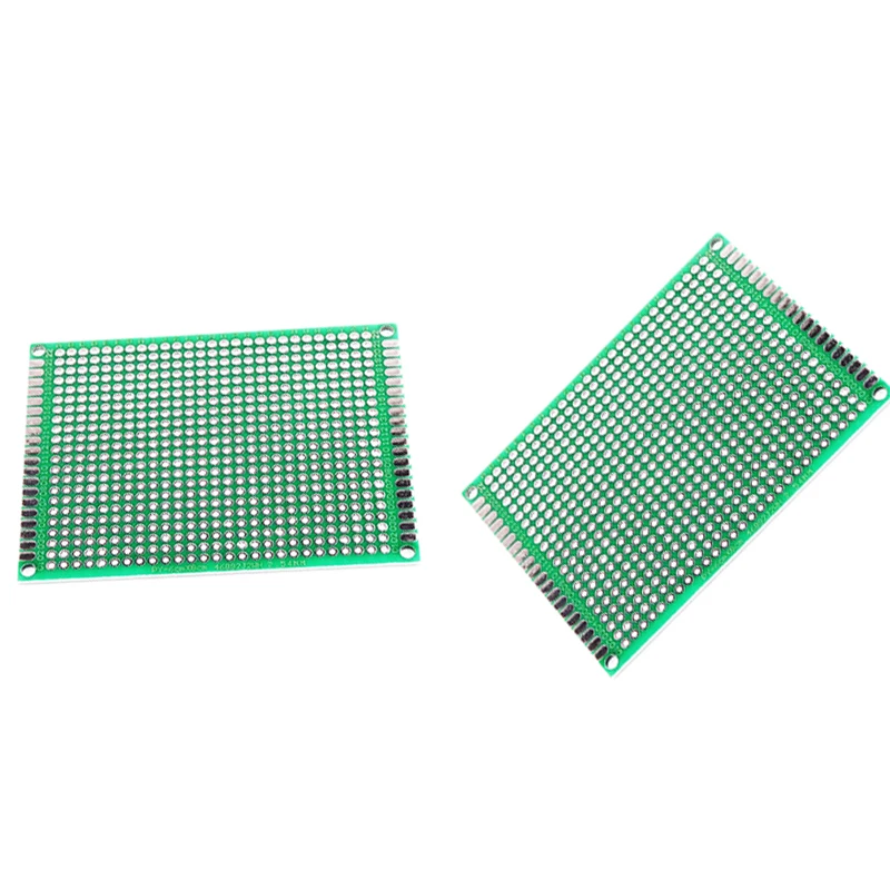 2Pcs/Lot 6x8 6*8 CM Double Side Prototype Diy Universal Printed Circuit PCB Board Protoboard For Arduino DIY