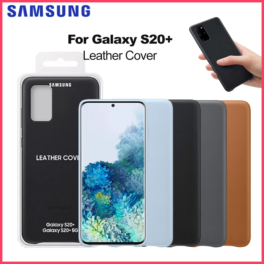 

Оригинальный кожаный чехол Samsung для Galaxy S20 + S20Plus, защитный кожаный чехол высокого качества (EF-VG985)