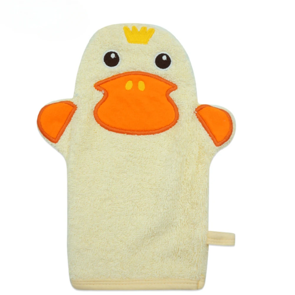 Baby Bath Mitt, Washcloths Gloves Designed in Nice Cute Animal Style,Cotton Towel Gentle Scrub for Baby Toddler Bath and Shower