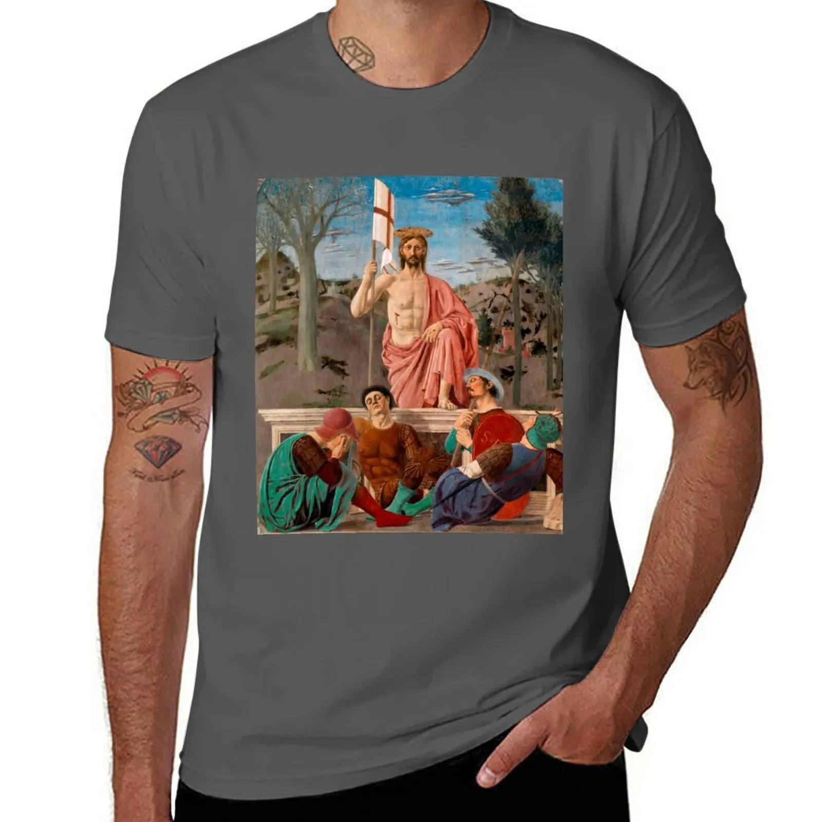 

Easter: The Resurrection of Jesus Christ by Piero della Francesca T-Shirt man t shirts graphic essential t shirt T-Shirt