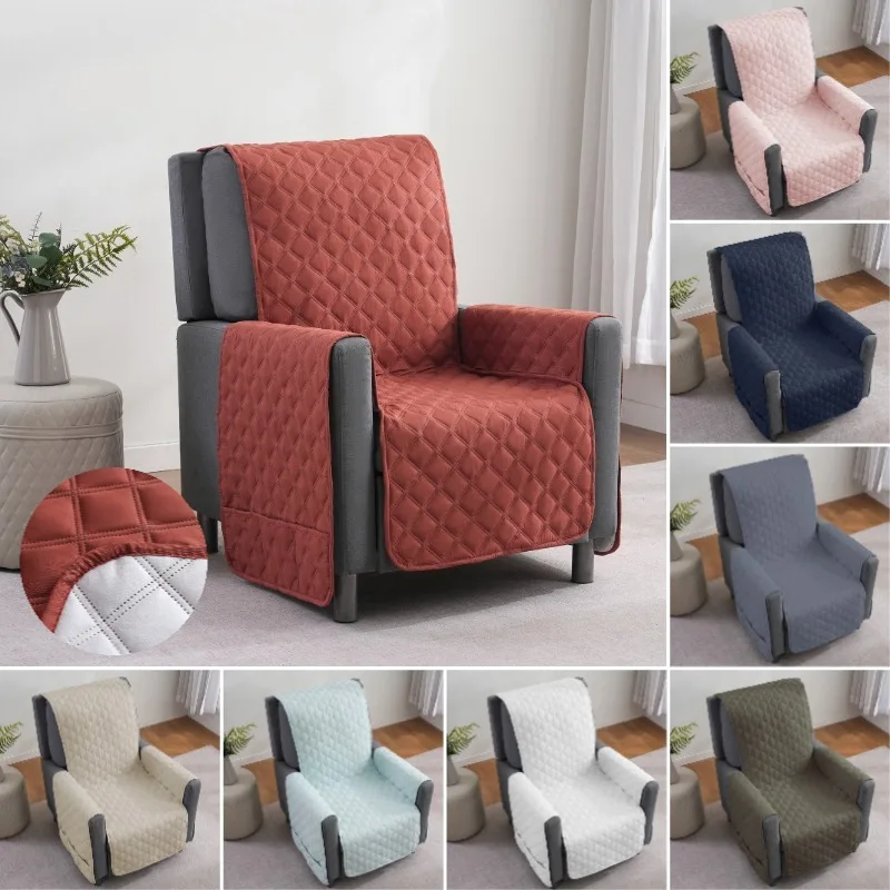 1/2/3 Seater Quilted Thicken Sofa Slipcover Anti‑Slip Dog Pet Kids Recliner Armchair Slipcovers Sofa Protector Cover Home Decor