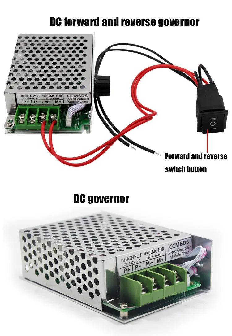12V 24V 30A Vorwärts und Rückwärts DC Gouverneur 125030A High-power 750W Elektronische Stick Variabler Geschwindigkeit control Schalter