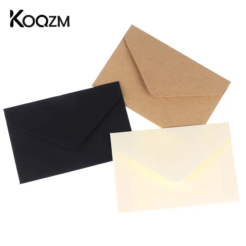 20Pcs/lot Vintage Kraft Business Card Storage Envelope Envelopes Retro European Style Envelope For Business Card Invitation